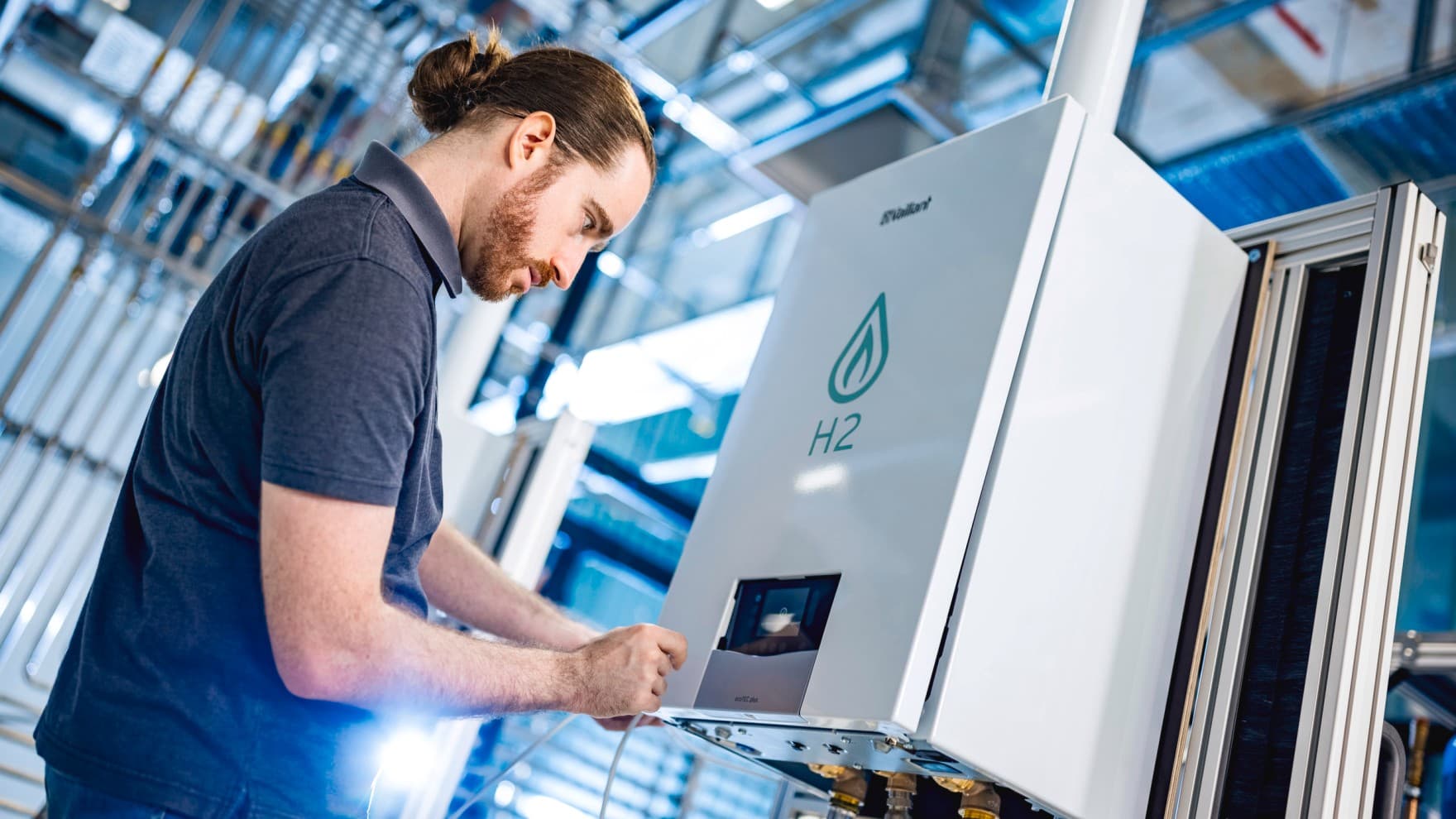 Überprüfung des wasserstoffbereiten Kessels