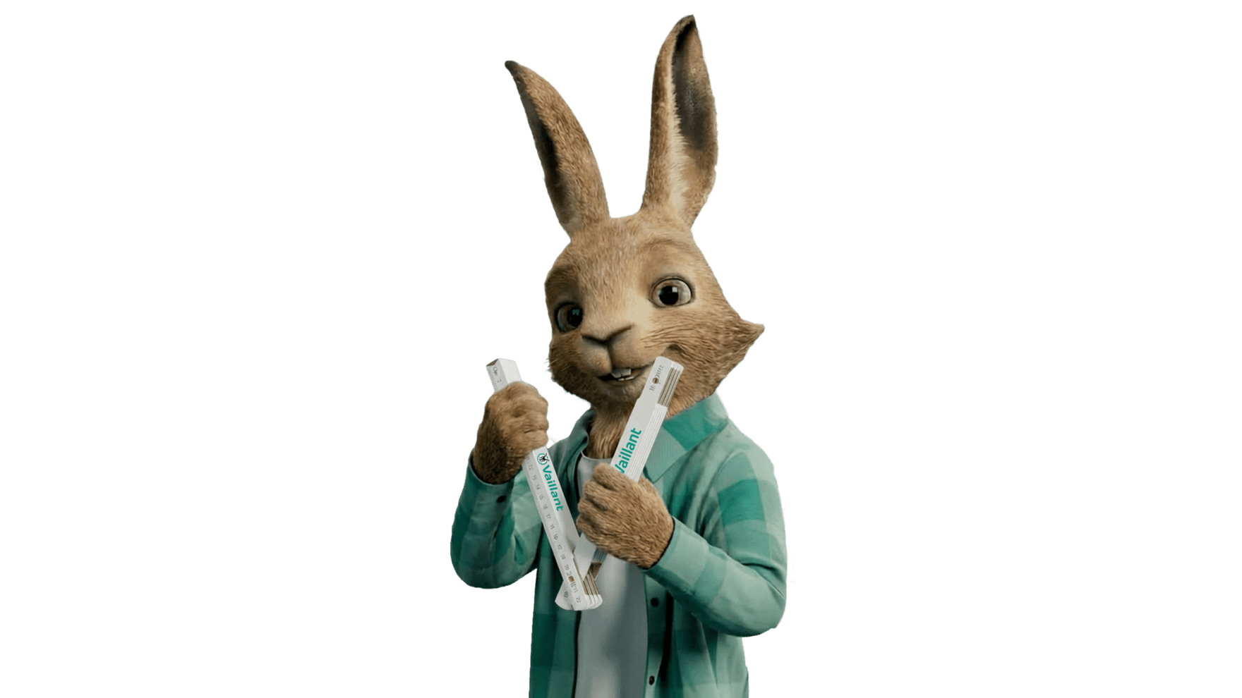 Vaillant Hase mit Zollstock