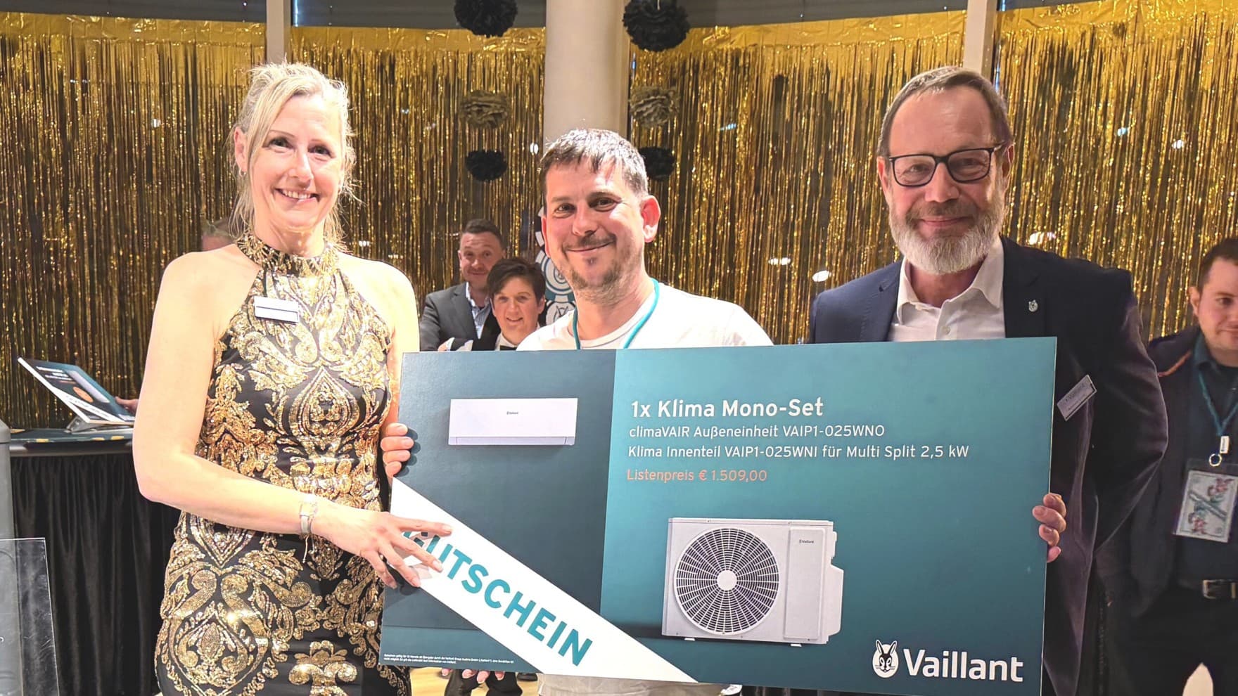Der glückliche Gewinner des großen Vaillant Gewinnspiels in Wien