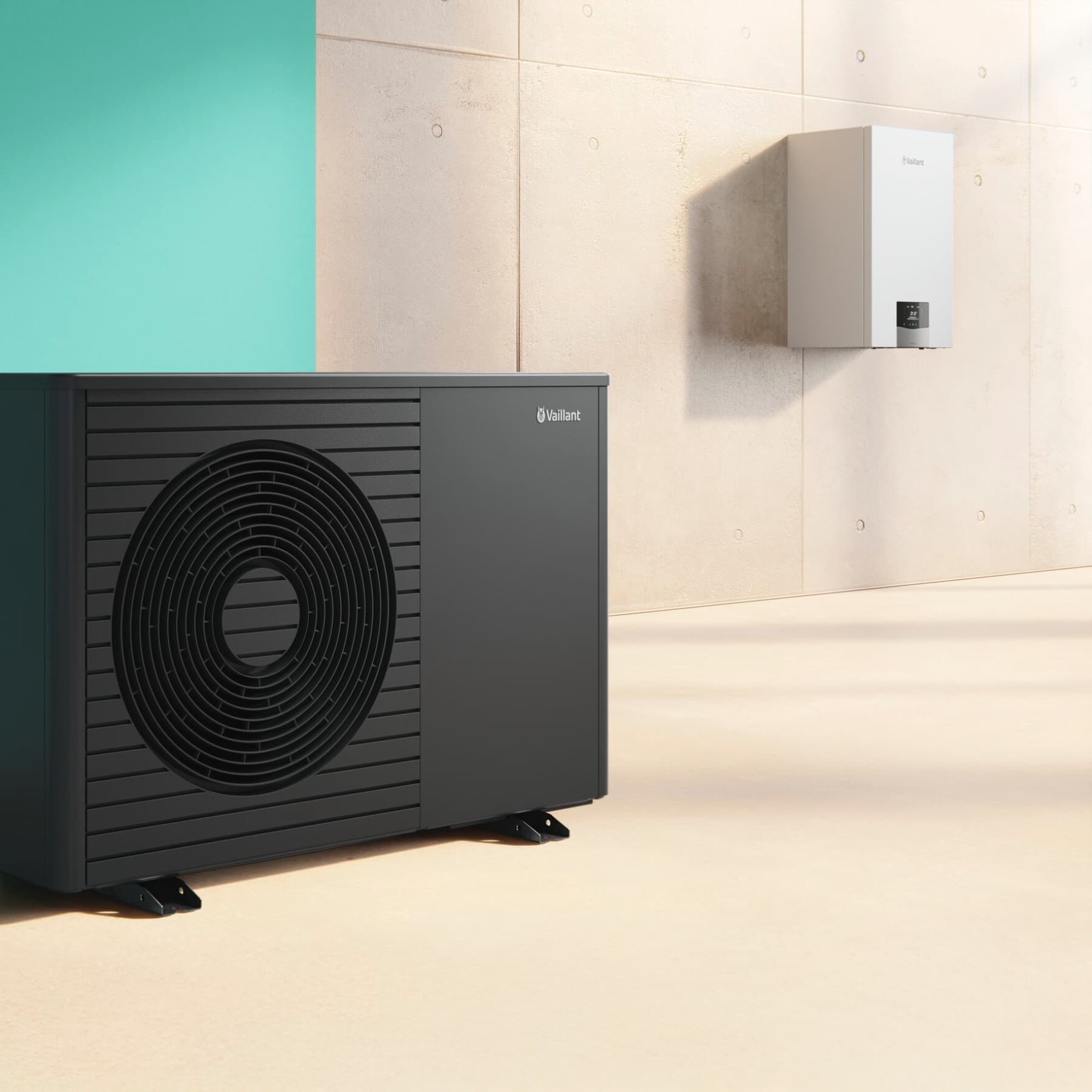 Hybridsystem, bestehend aus einer Wärmepumpe und einem Heizkessel