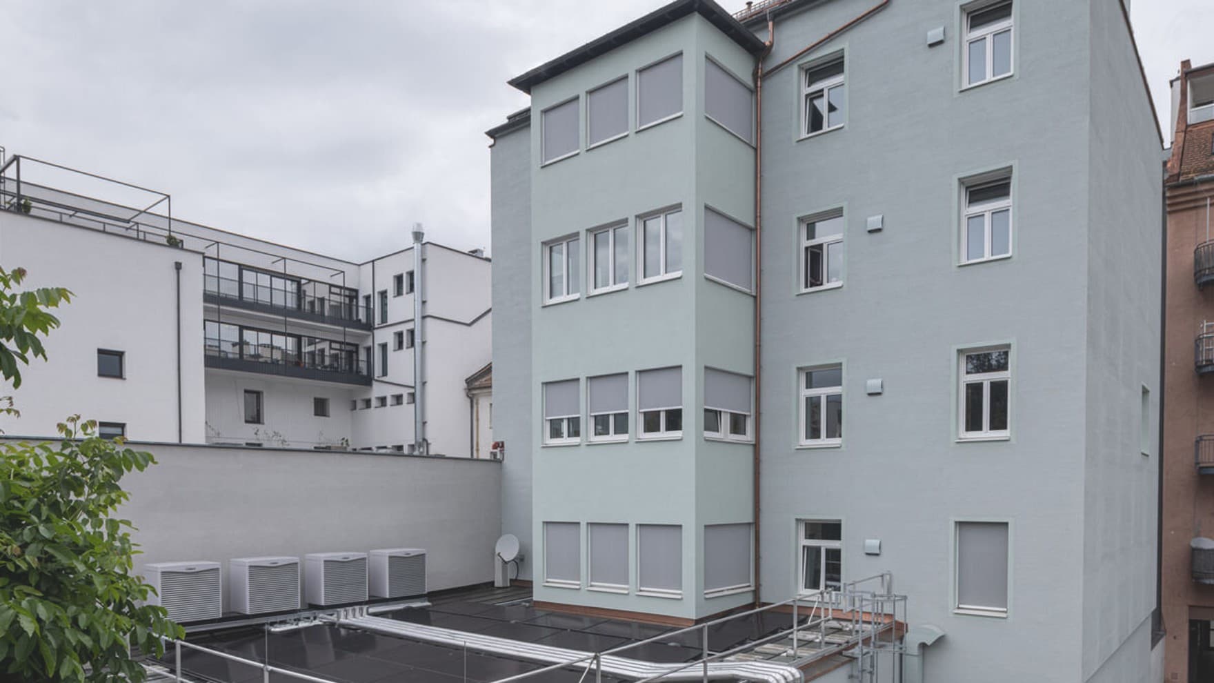 Foto des Hauses mit der Wärmepumpenlösung