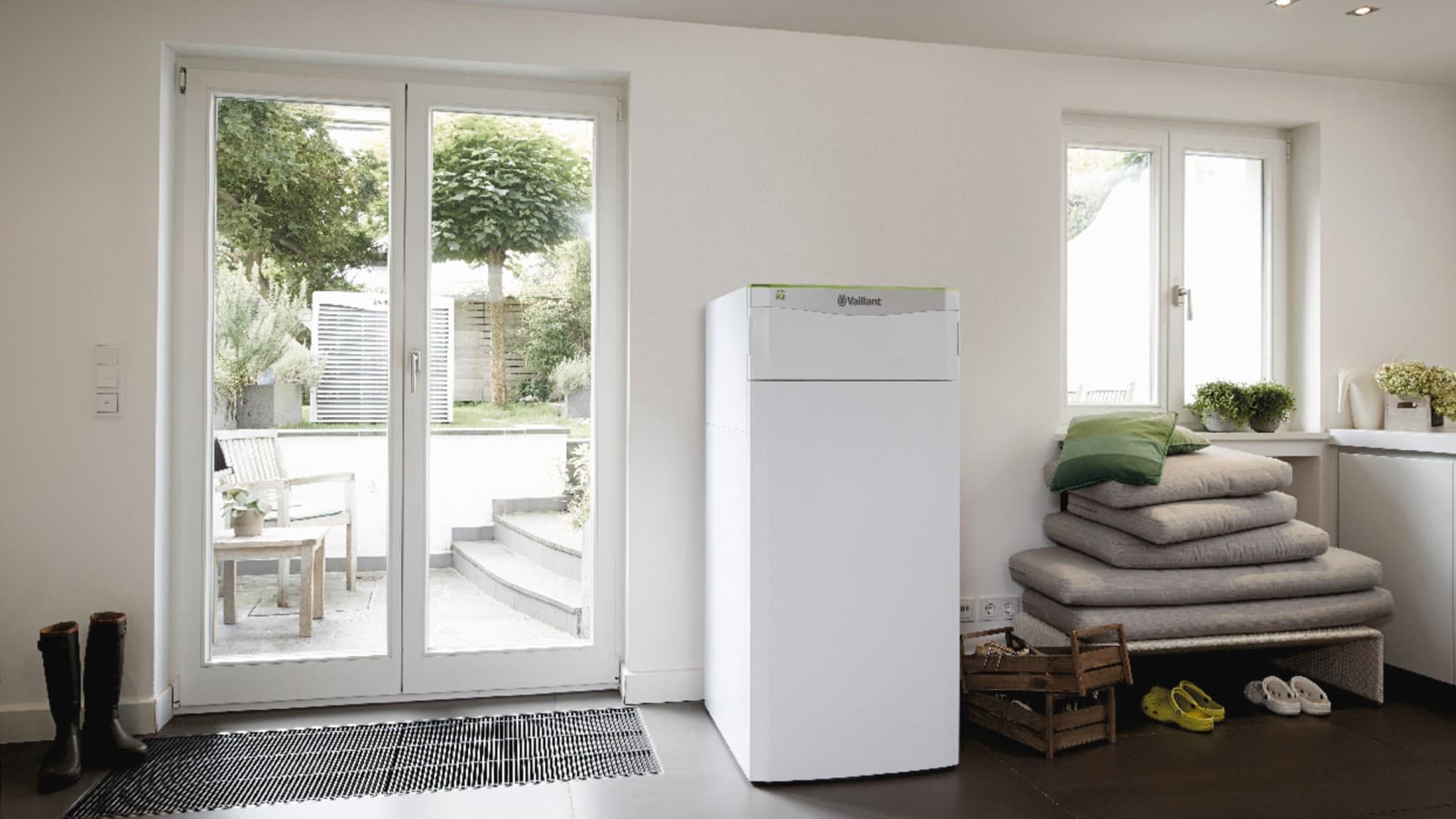 Inneneinheit einer Wärmepumpe von Vaillant