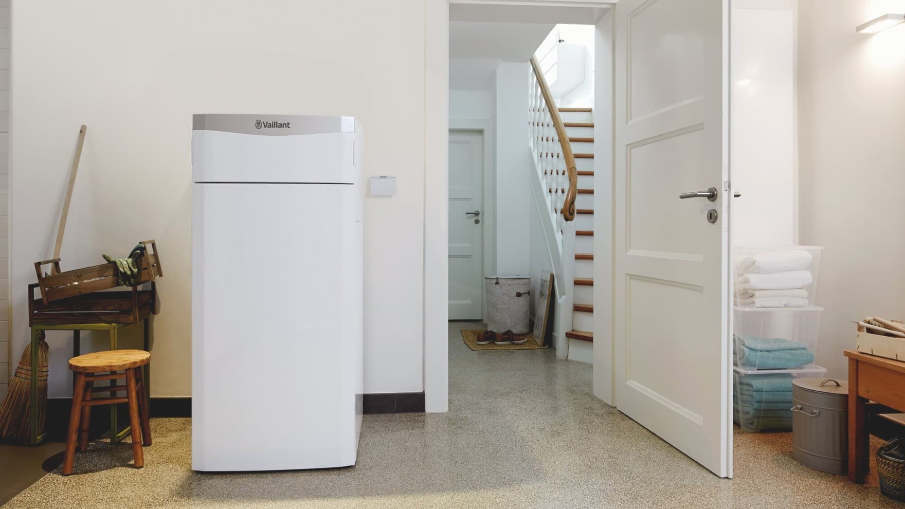 Inneneinheit einer Wärmepumpe von Vaillant