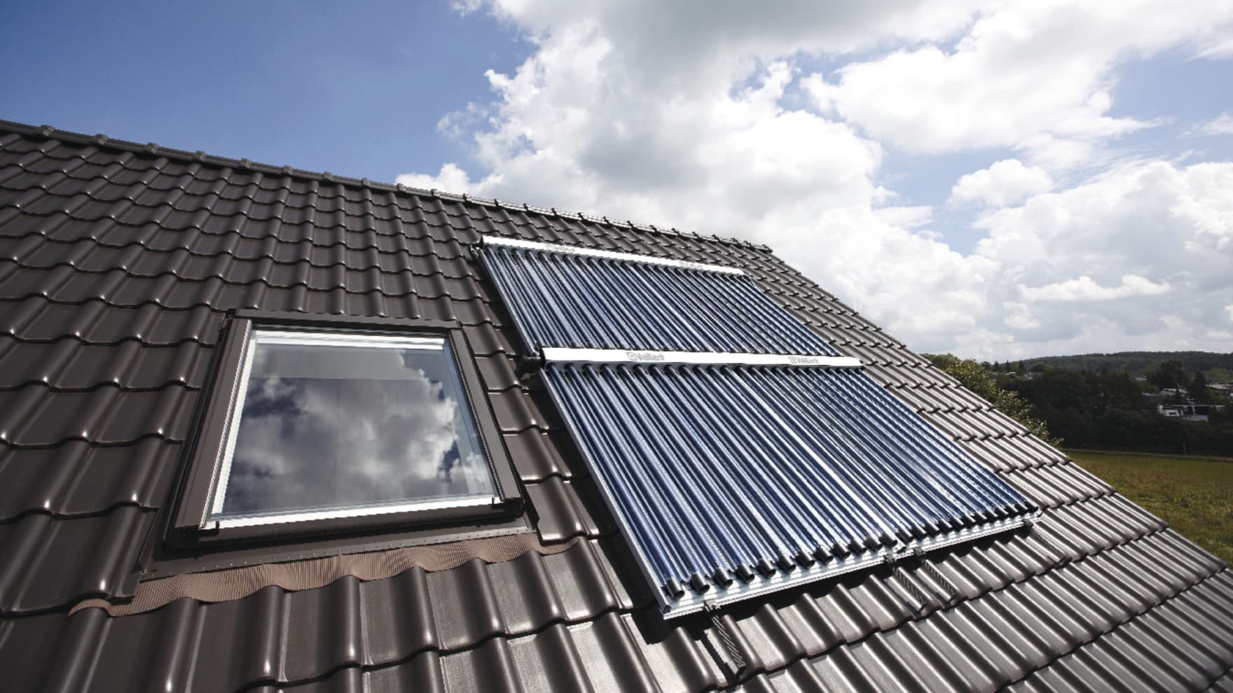 Solarpanele am Dach