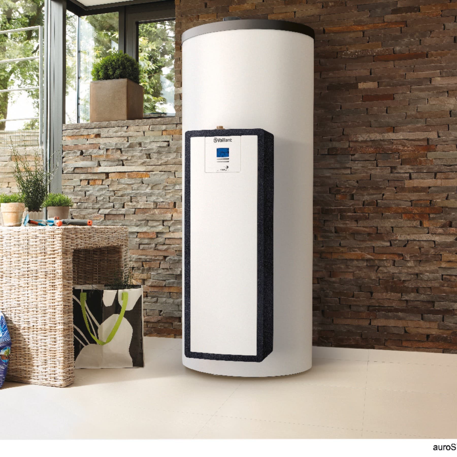 Vaillant Speicher in einem Wohnraum